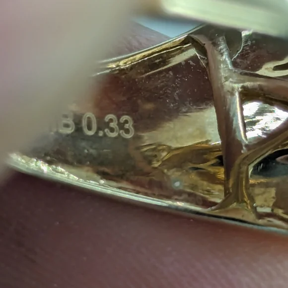 Real Natural Diamond 10kt Gold Ring For Men